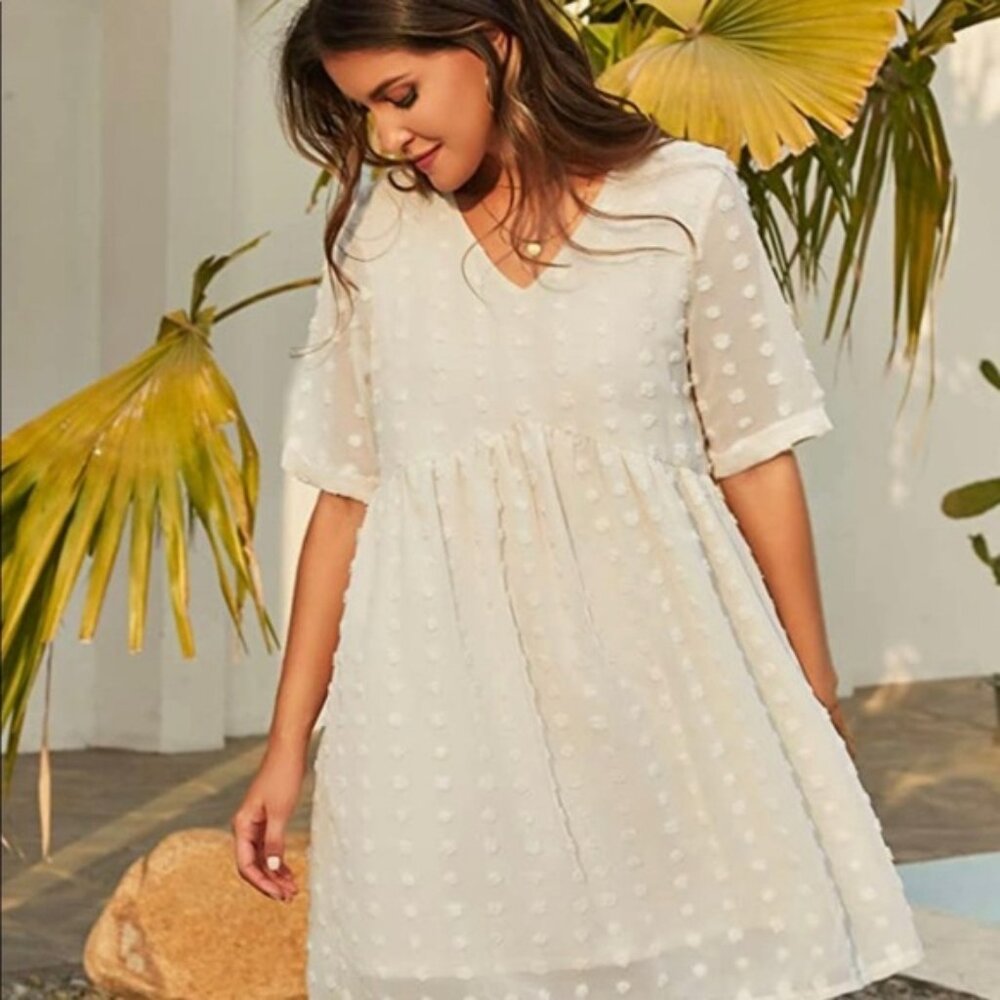 NEW! GRACE KARIN CLIP DOT BABYDOLL DRESS - Picture 4 of 5